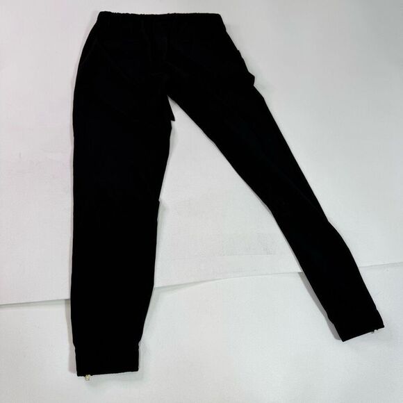 Albion Joggers Womens Small Tall Pants Black Tapered Ankle Zippers - Picture 11 of 11